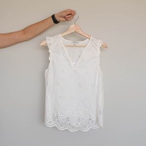 Embroidered White Blouse by Madewell